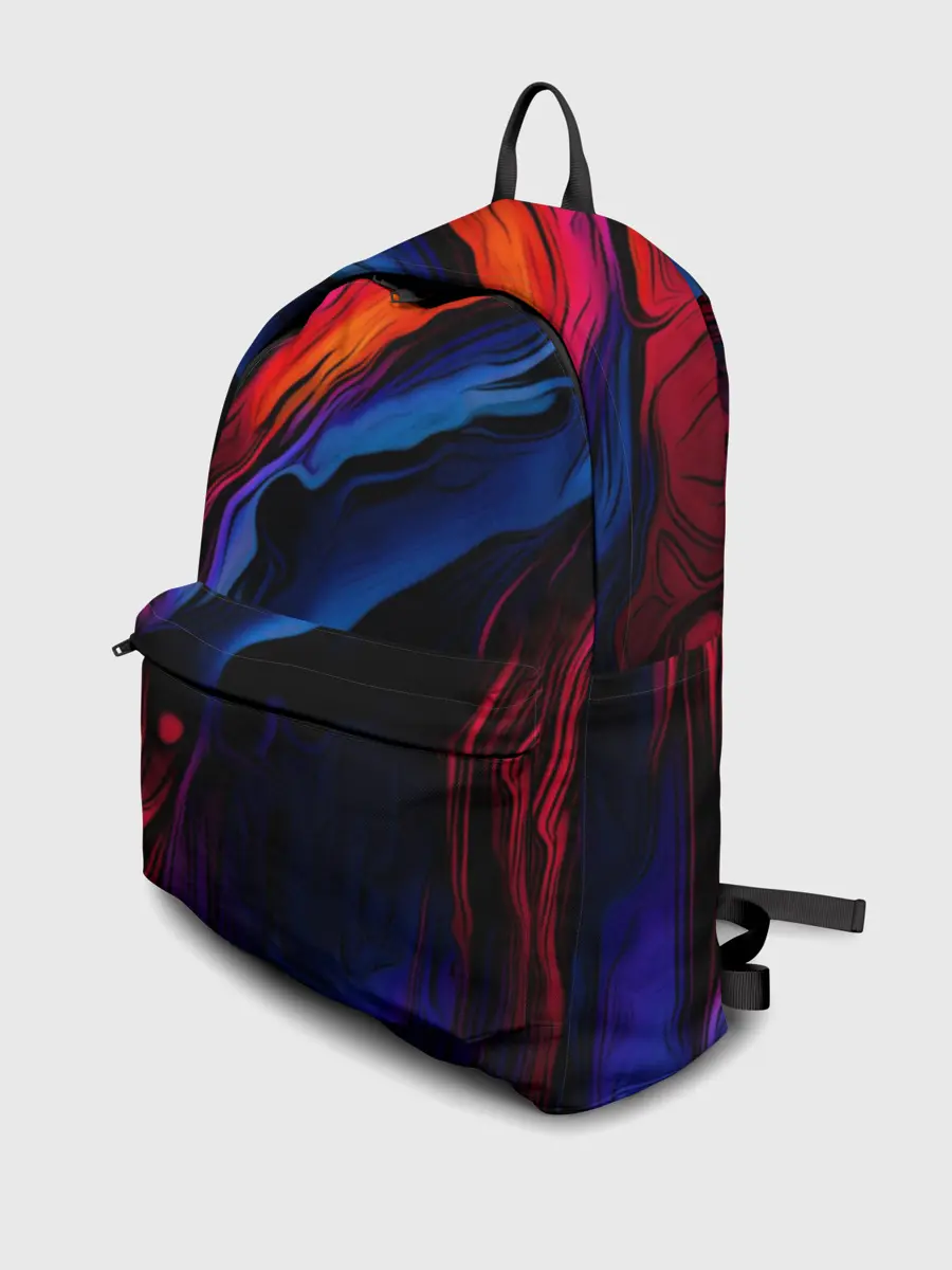 Рюкзак джинсовый / Красочный абстракт