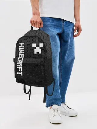Рюкзак джинсовый / MINECRAFT / МАЙНКРАФТ