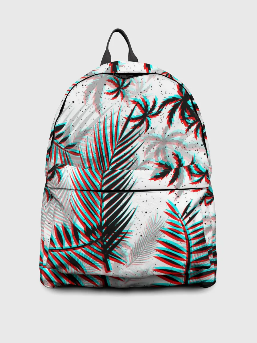 Рюкзак джинсовый / ПАЛЬМЫ | TROPICAL GLITCH