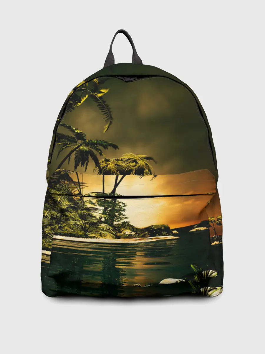 Рюкзак джинсовый / РАЙСКИЙ ОСТРОВ