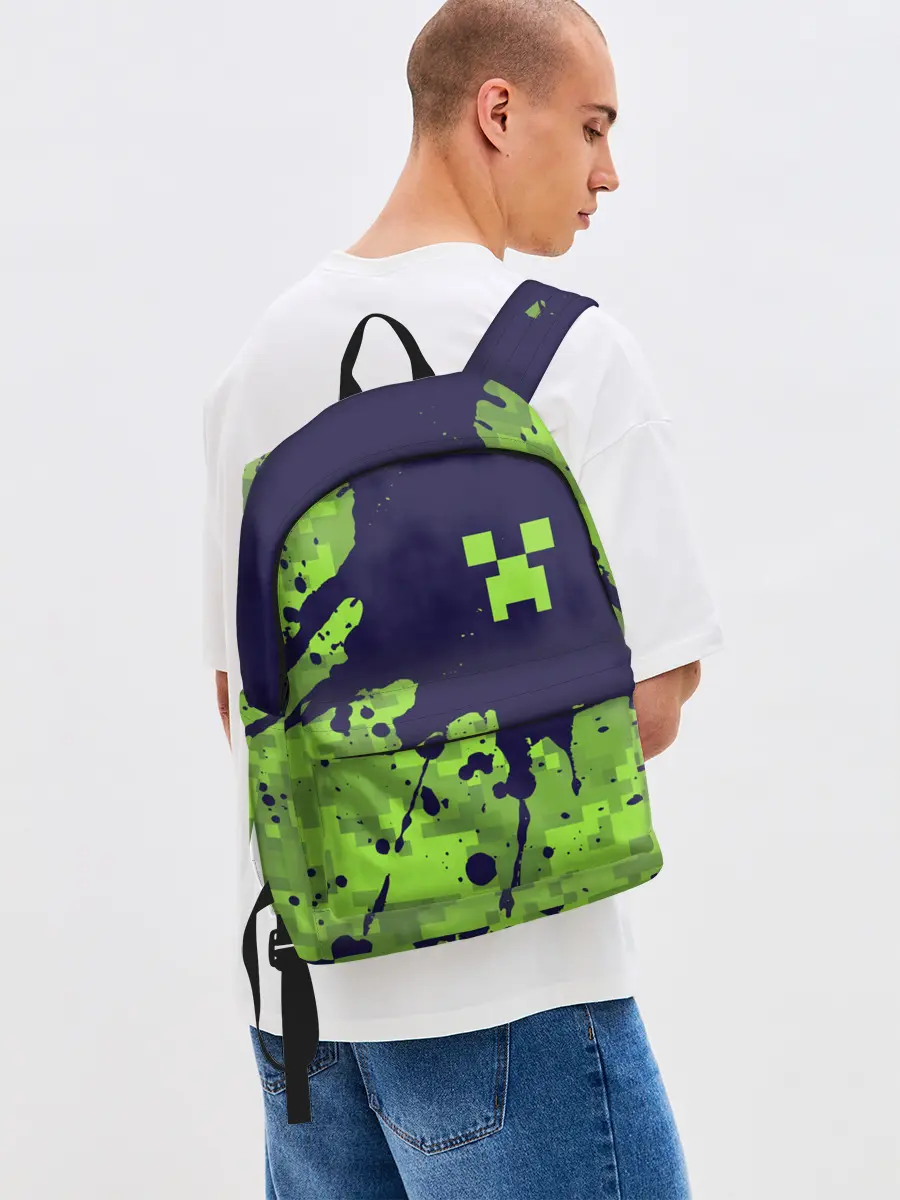 Рюкзак джинсовый / MINECRAFT / МАЙНКРАФТ