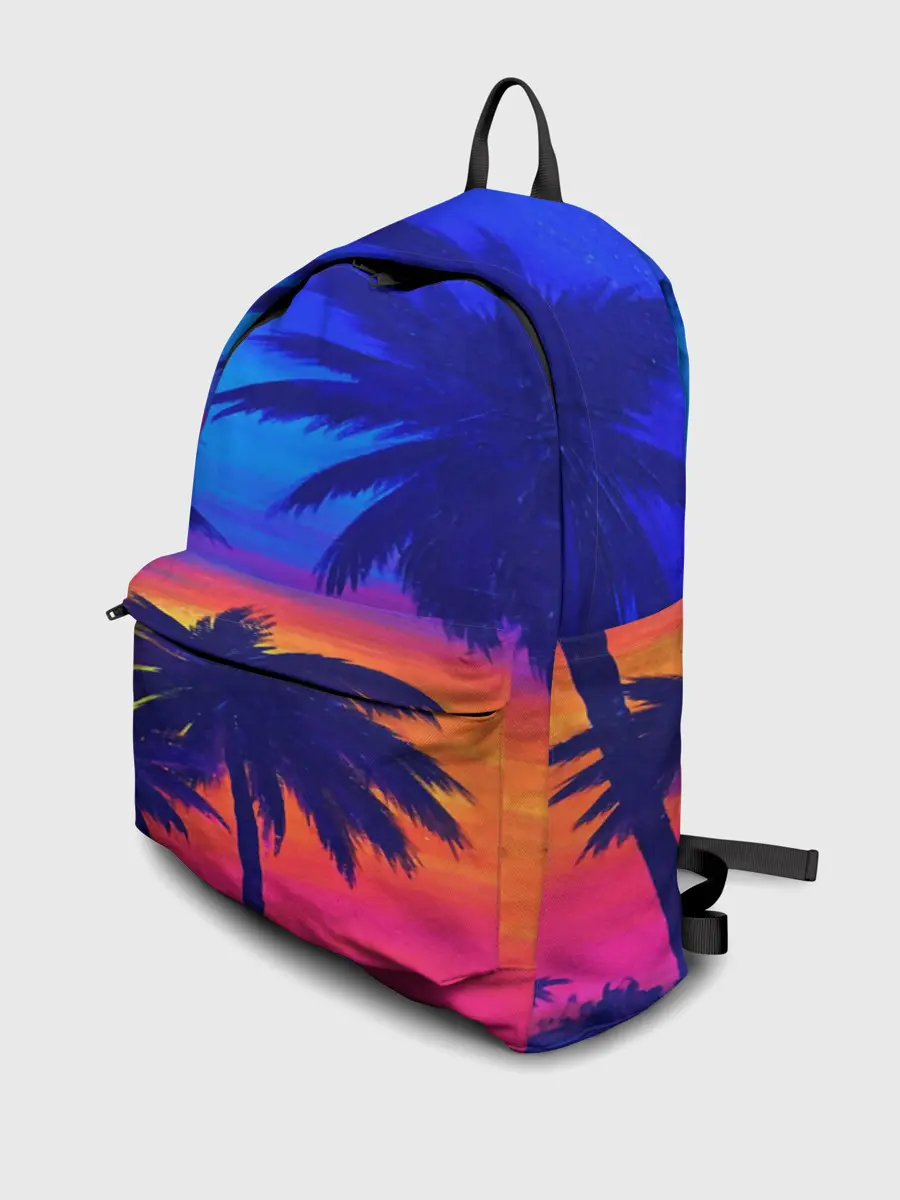 Рюкзак джинсовый / ТРОПИКИ НЕОН