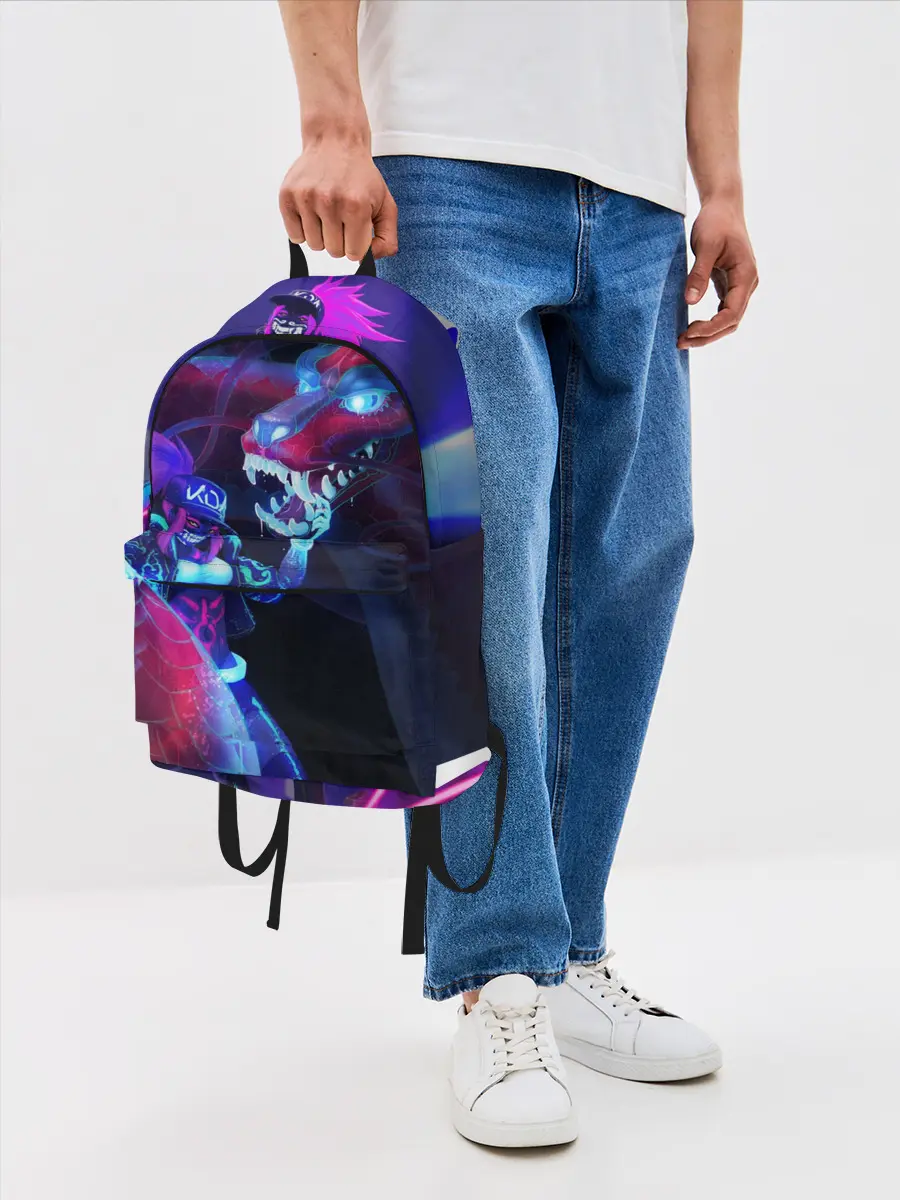 Рюкзак джинсовый / League of legends Akali KDA