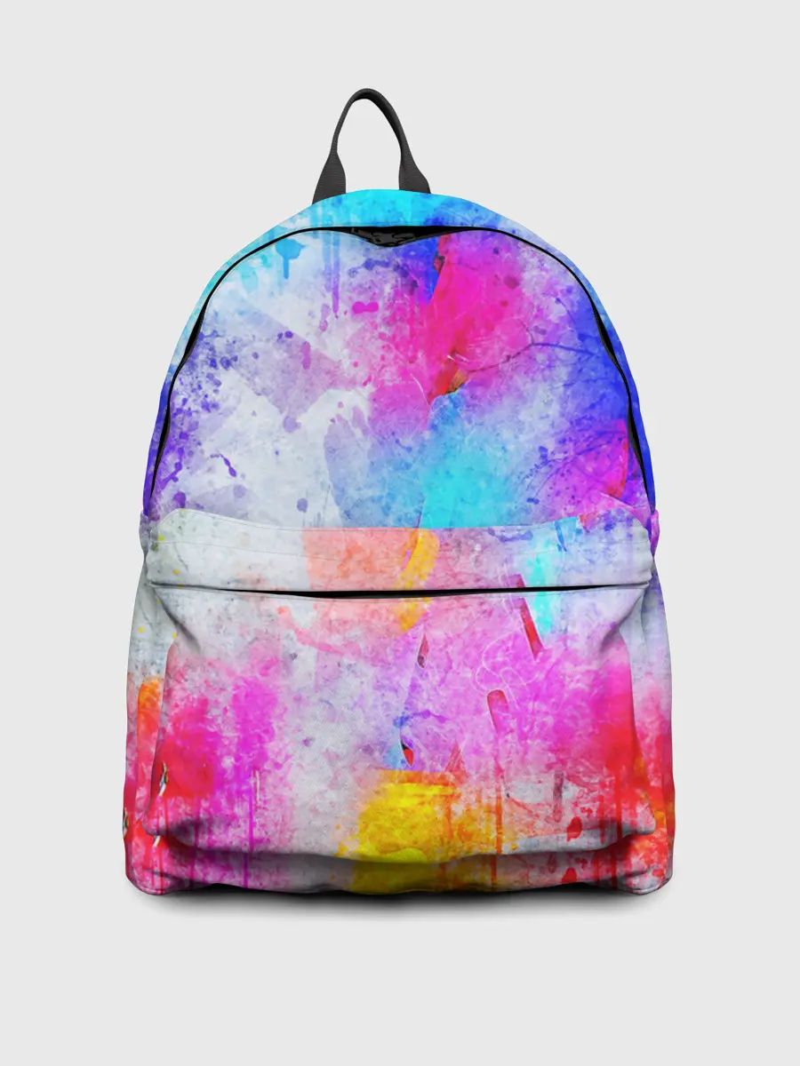 Рюкзак джинсовый / НЕОНОВЫЕ ПОТЕРТОСТИ