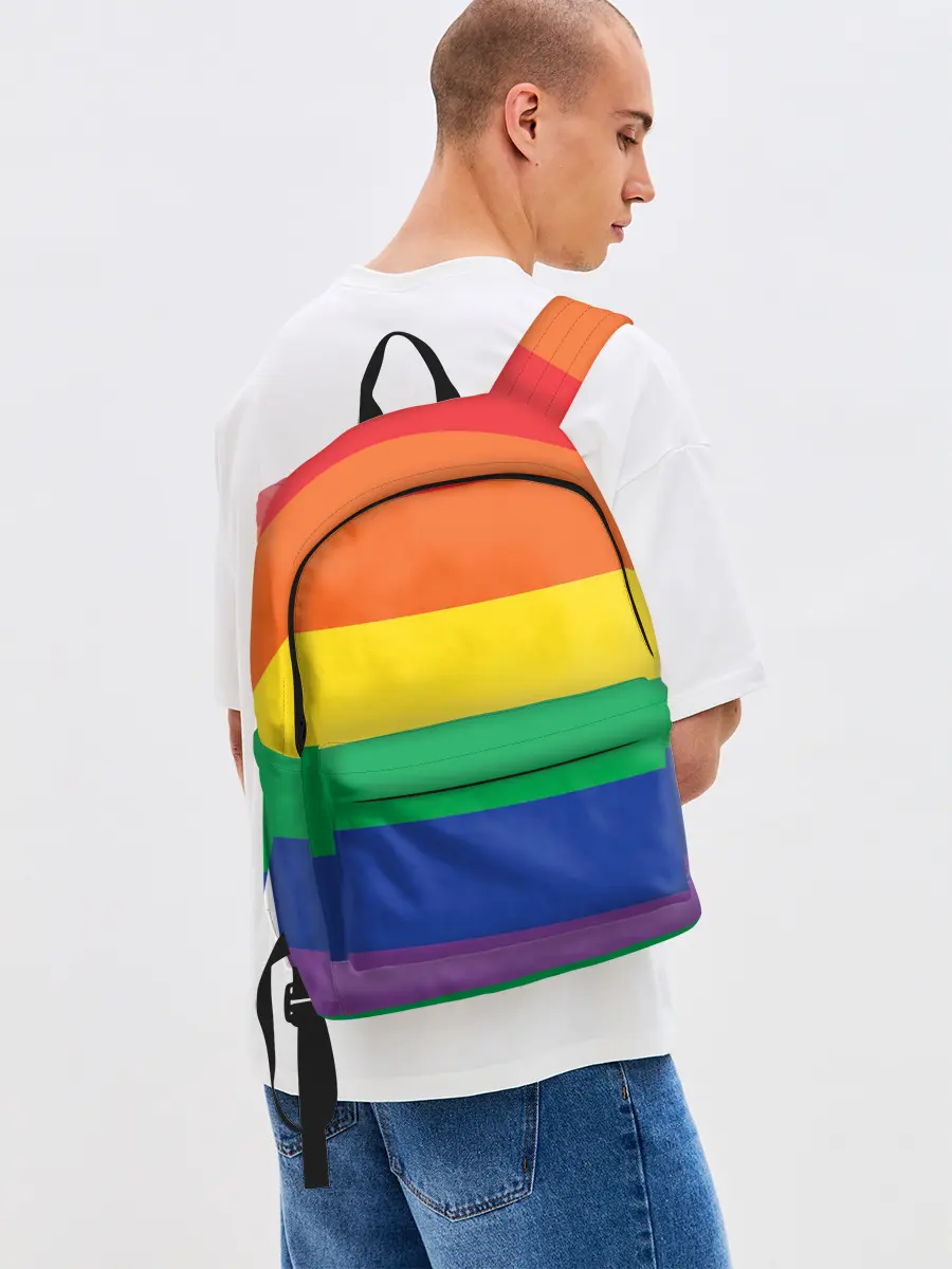 Рюкзак джинсовый / Радуга