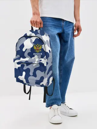 Рюкзак джинсовый / RUSSIA / РОССИЯ