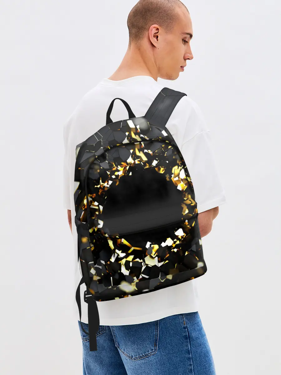 Рюкзак джинсовый / Брызги стекла