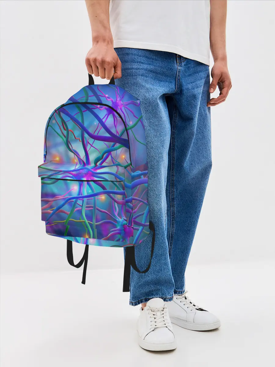 Рюкзак джинсовый / НЕРВНЫЕ ОКОНЧАНИЯ