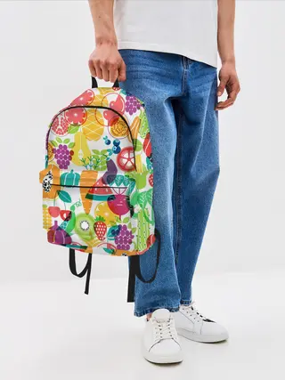 Рюкзак джинсовый / овощи