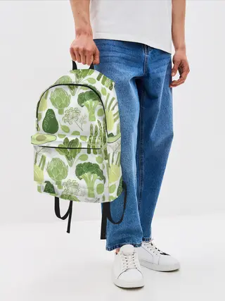Рюкзак джинсовый / овощи
