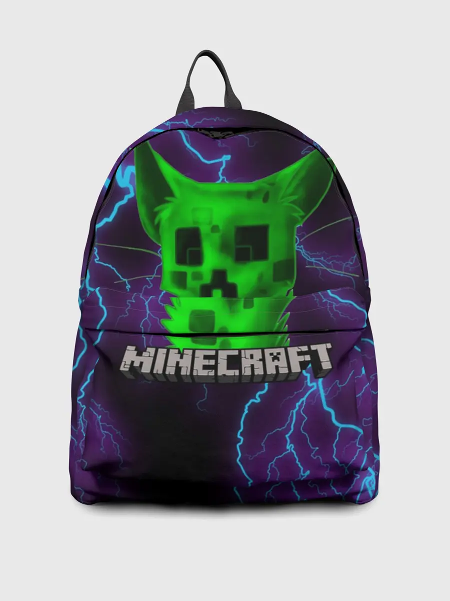 Рюкзак джинсовый / MINECRAFT CREEPER CAT