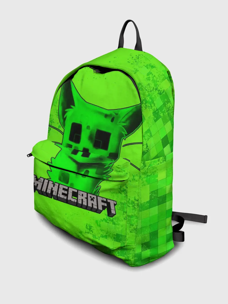 Рюкзак джинсовый / MINECRAFT CREEPER CAT