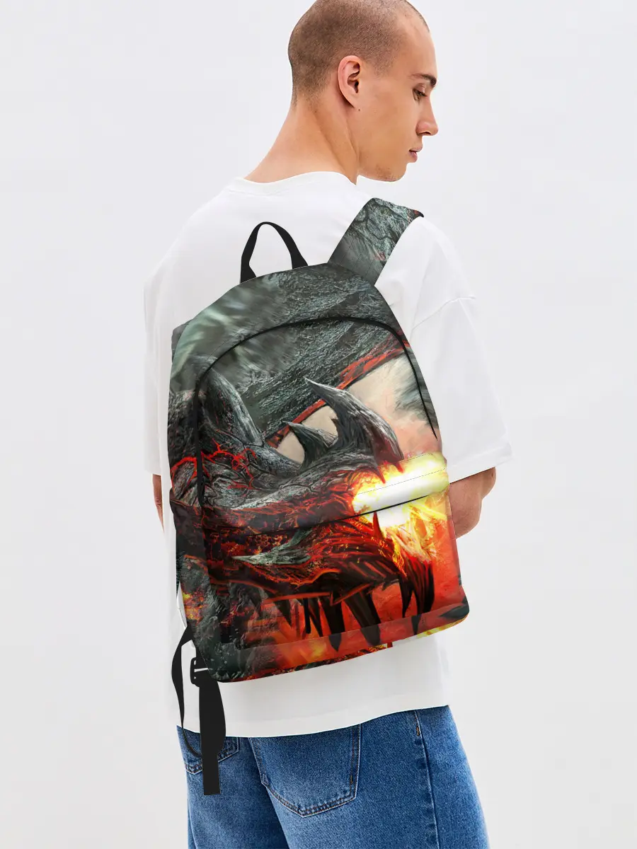 Рюкзак джинсовый / Дракон | Dragon