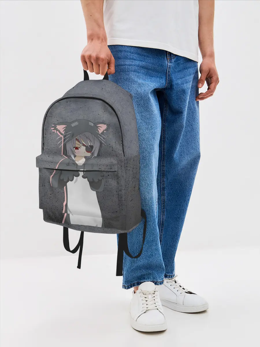 Рюкзак джинсовый / Catgirl sadness