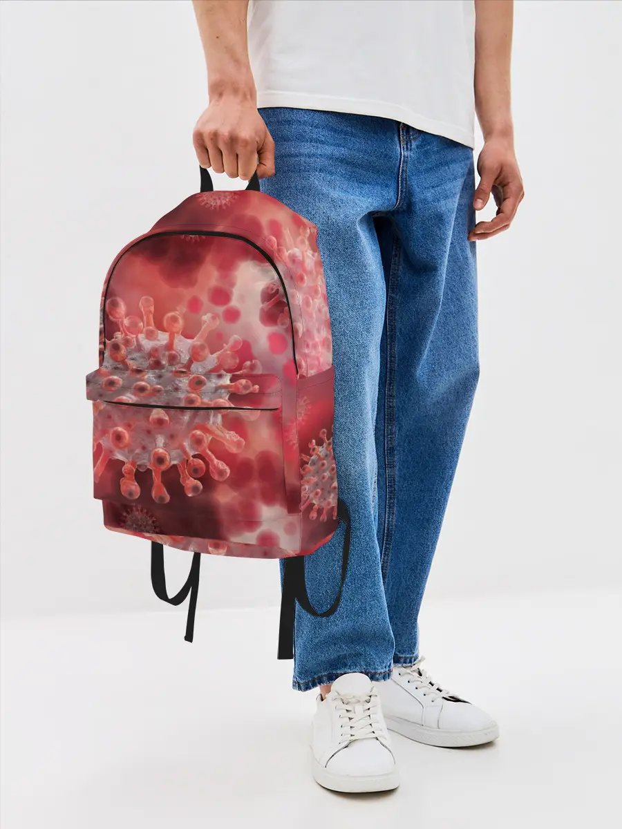 Рюкзак джинсовый / Коронавирус