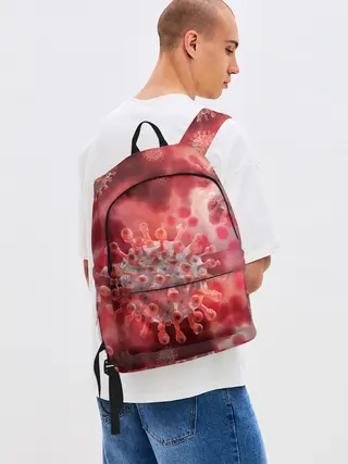 Рюкзак джинсовый / Коронавирус