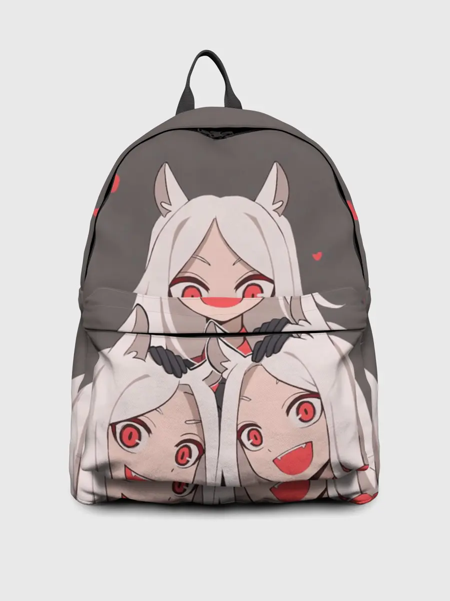 Рюкзак джинсовый / Cerberus с сердечками Helltaker