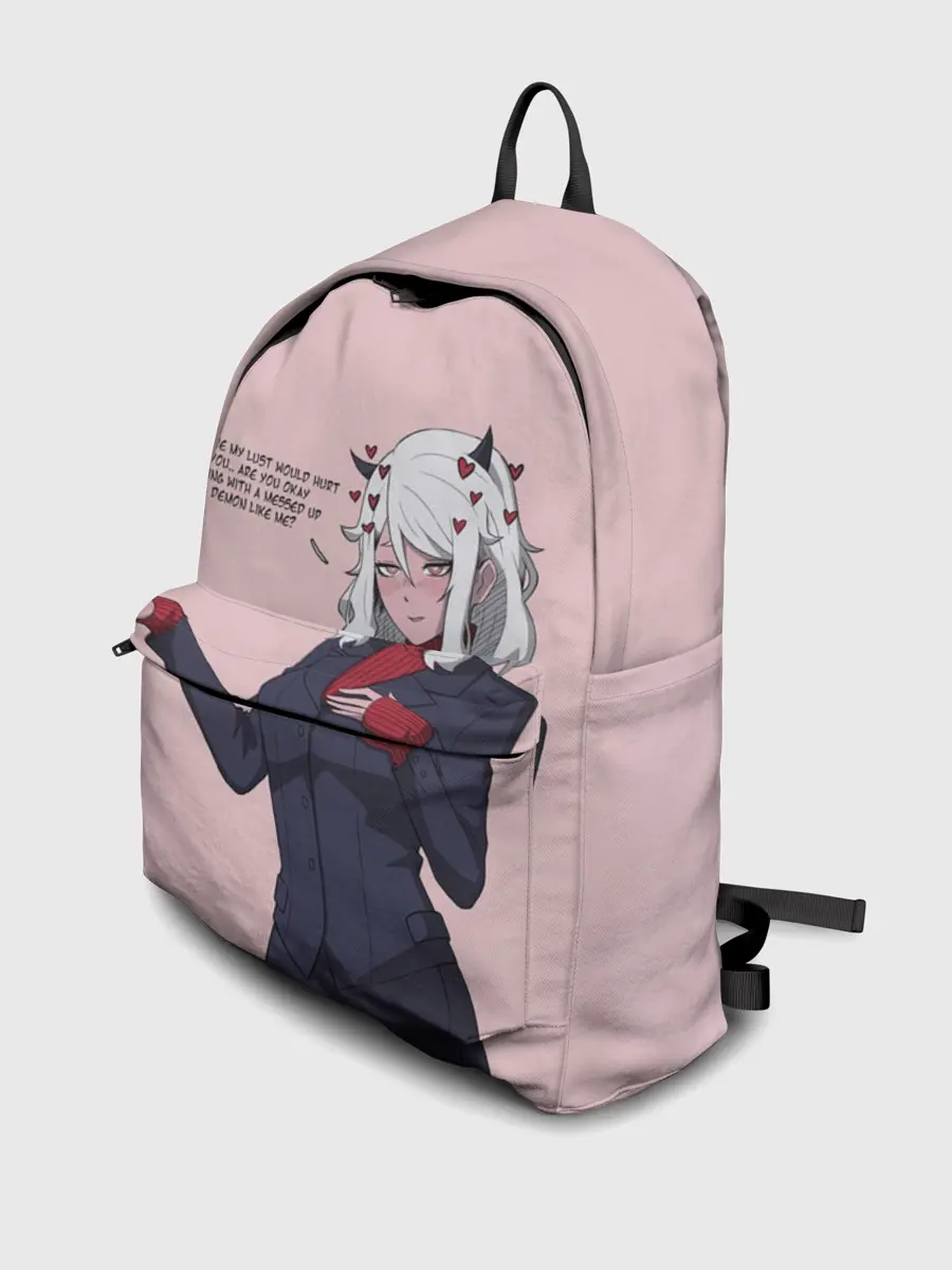 Рюкзак джинсовый / Malina текст Helltaker