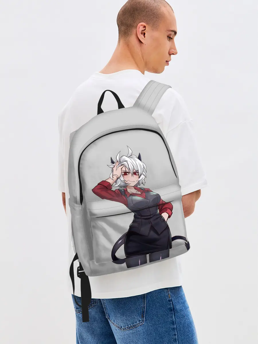 Рюкзак джинсовый / Malina рука на голове Helltaker