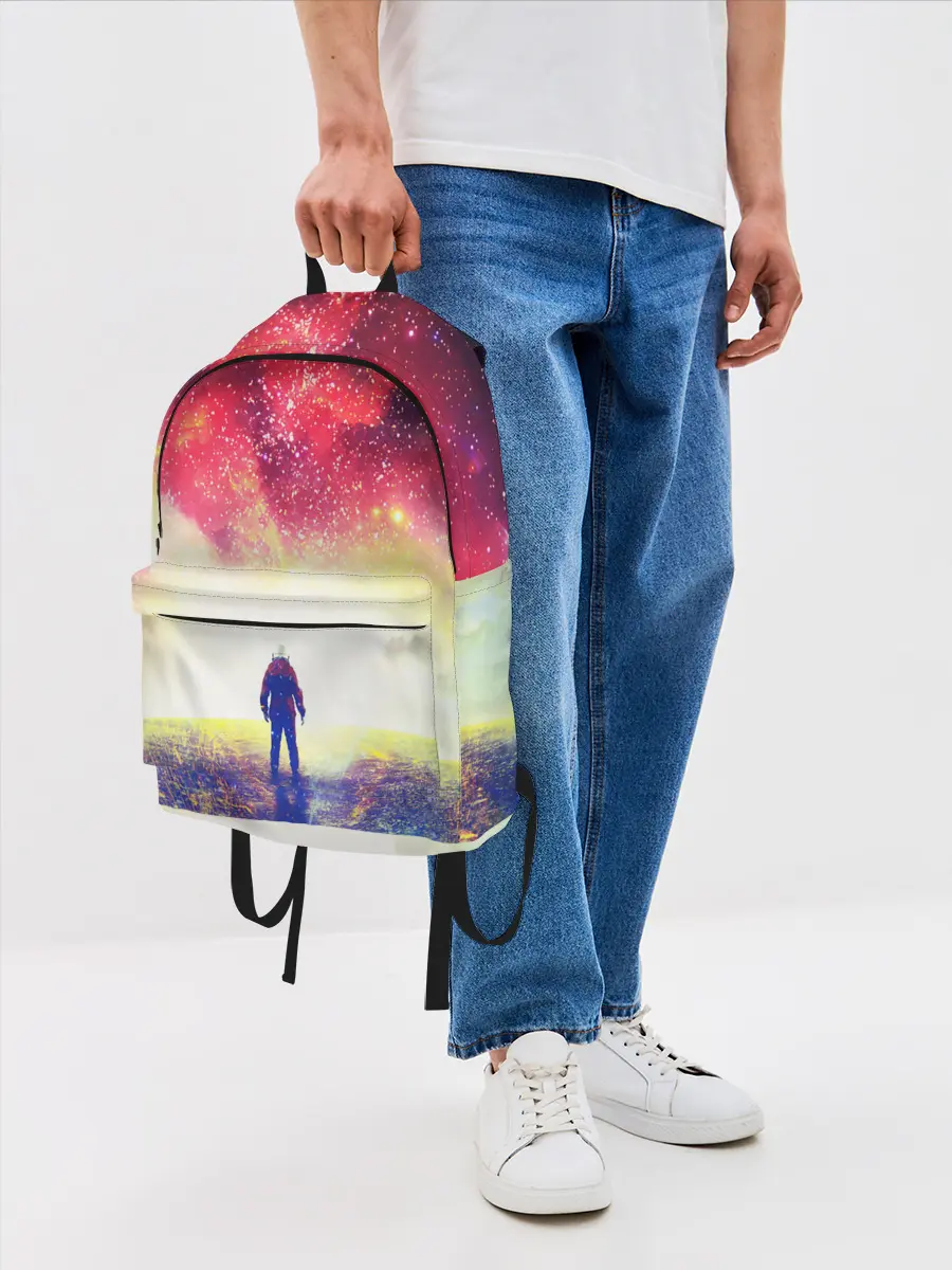 Рюкзак джинсовый / КОСМИЧЕСКИЙ АРТ