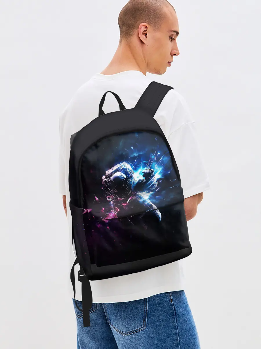 Рюкзак джинсовый / В космосе