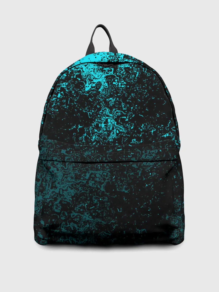 Рюкзак джинсовый / БРЫЗГИ-КРАСОК НЕОН