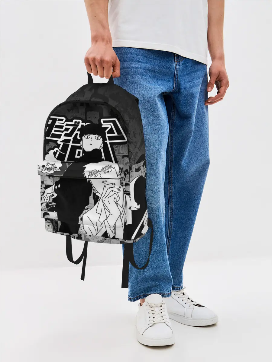 Рюкзак джинсовый / МОБ ПСИХО 100