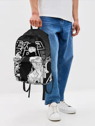 Рюкзак джинсовый / МОБ ПСИХО 100