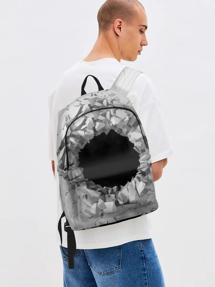 Рюкзак джинсовый / Сквозная дыра