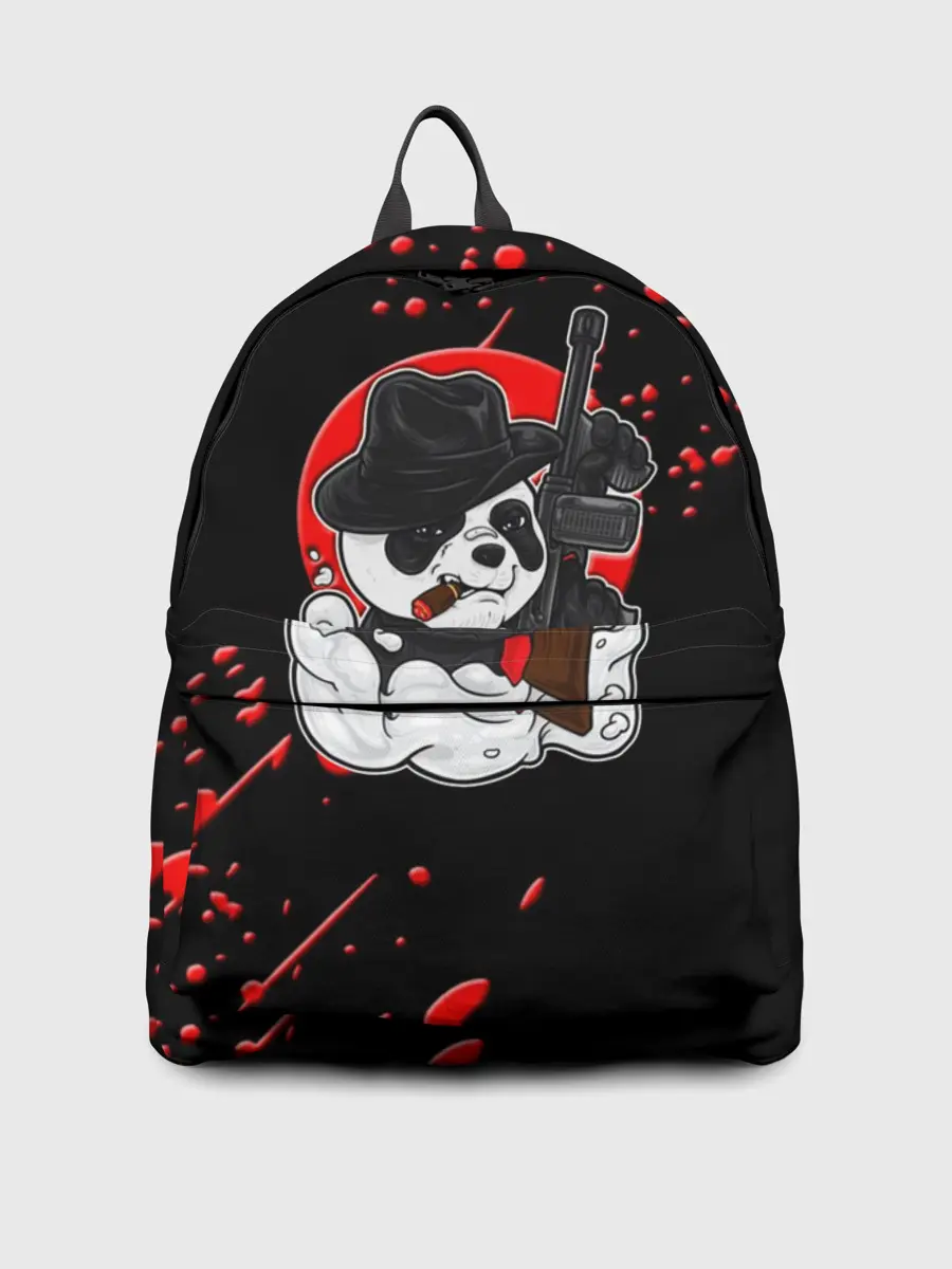 Рюкзак джинсовый / Панда Мафиози