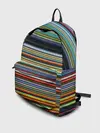 Рюкзак джинсовый / РАзноцыетные линии полосы хаос