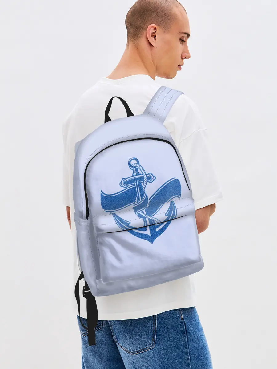 Рюкзак джинсовый / Якорь