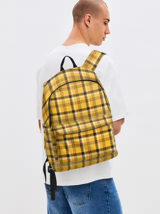 Рюкзак джинсовый / Клеточка