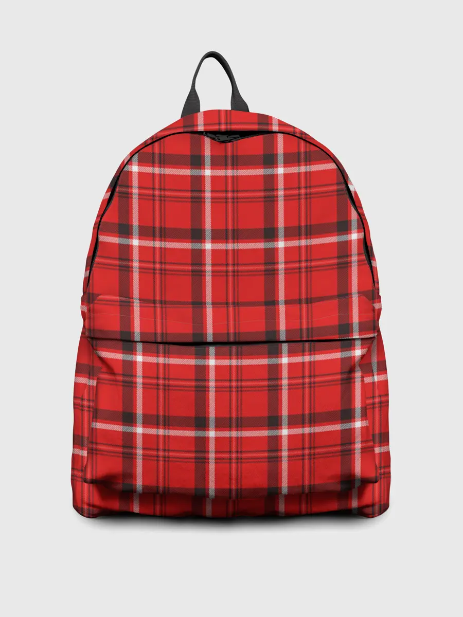 Рюкзак джинсовый / Красная клеточка