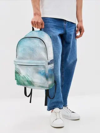 Рюкзак джинсовый / Волны | Океан