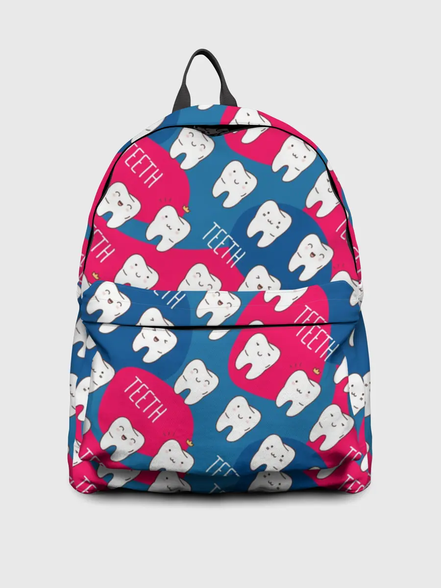 Рюкзак джинсовый / зубы