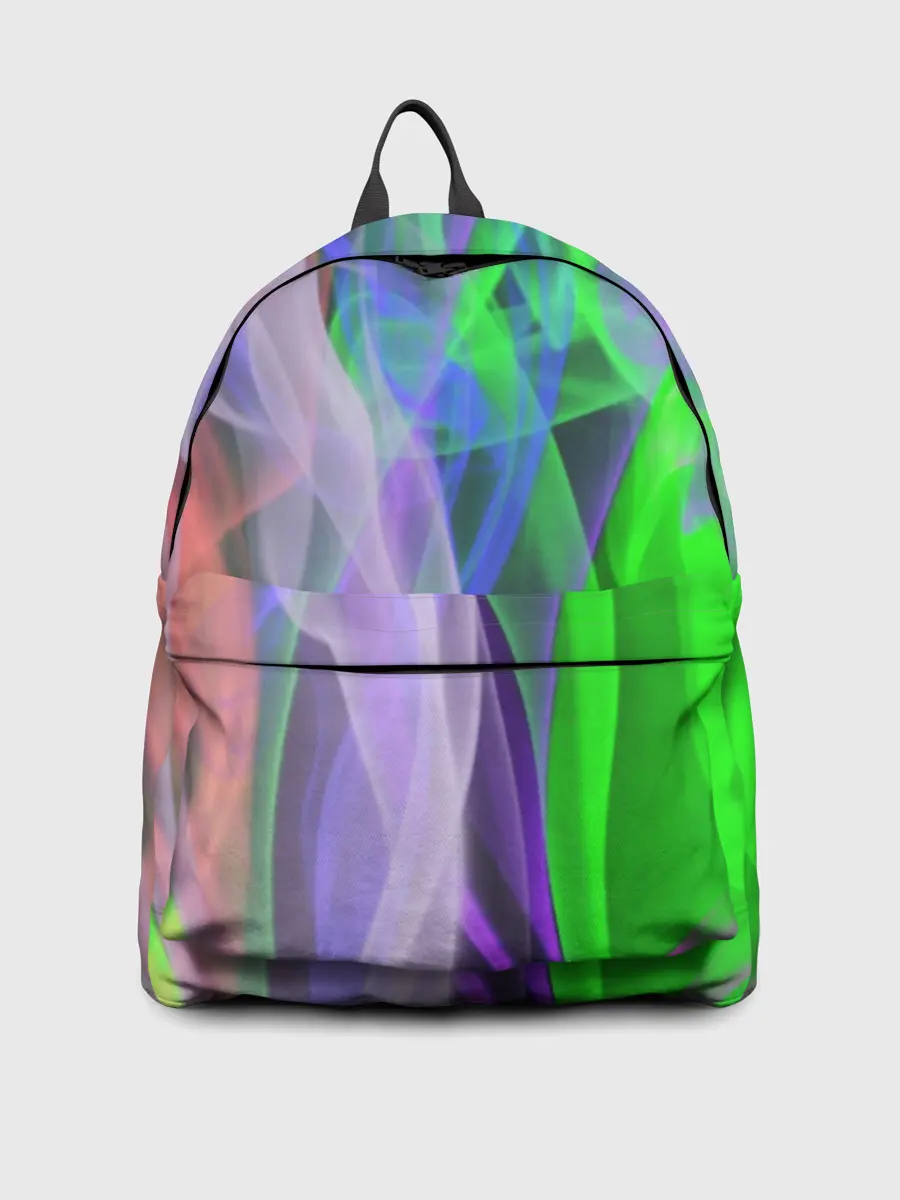 Рюкзак джинсовый / ДЫМ ЦВЕТНОЙ / ОГОНЬ