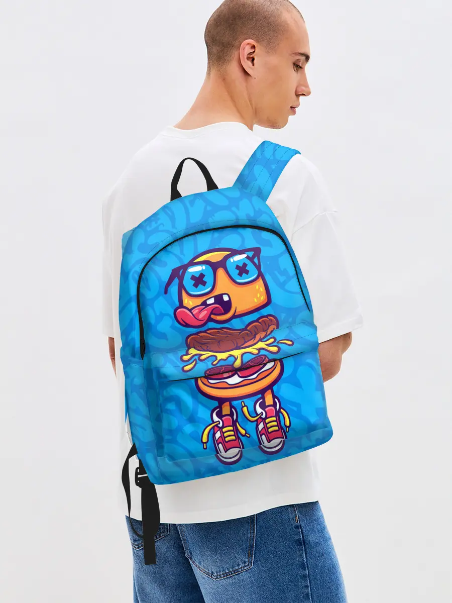 Рюкзак джинсовый / Бутерброд монстрик