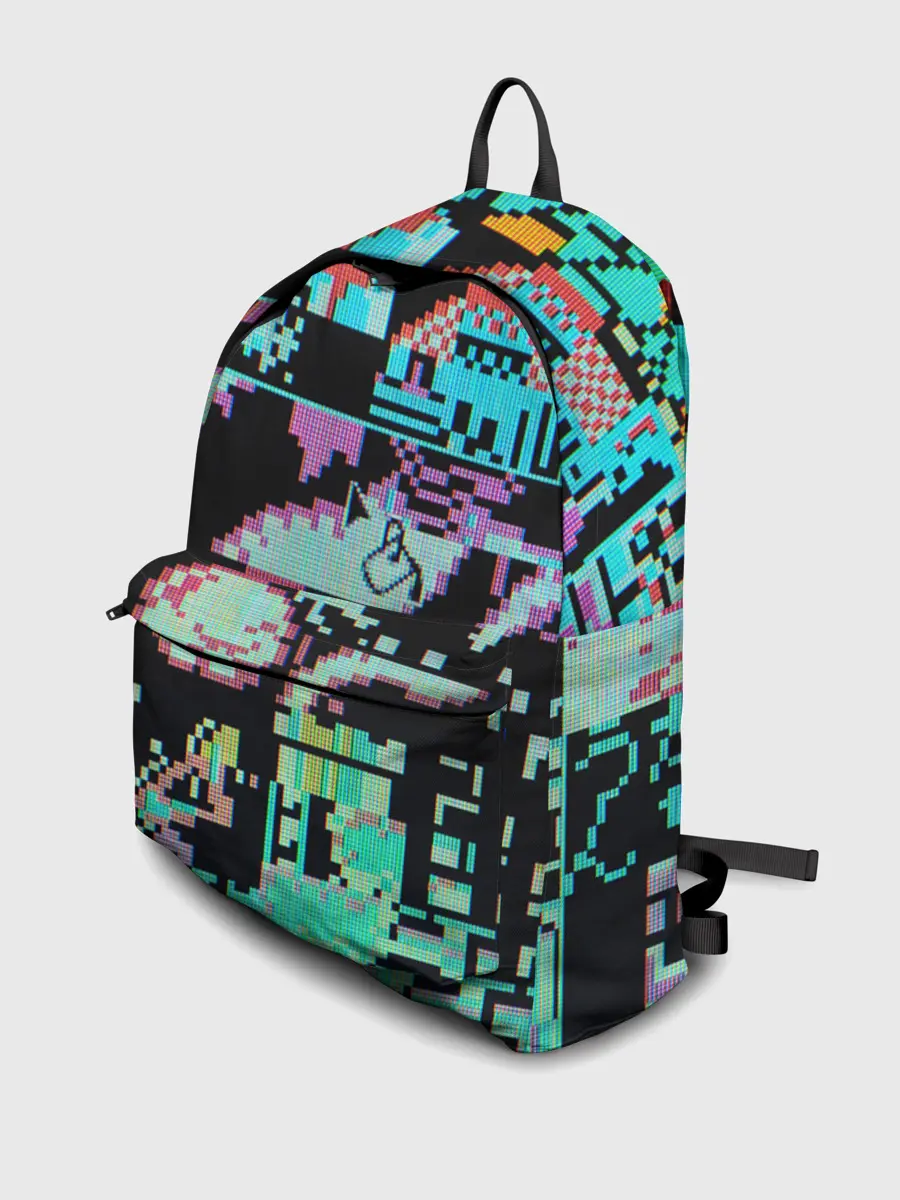 Рюкзак джинсовый / ГЛИТЧ / GLITCH ЗАСТАВКА