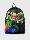 Рюкзак джинсовый / Врывающийся Монки. Радужный фон
