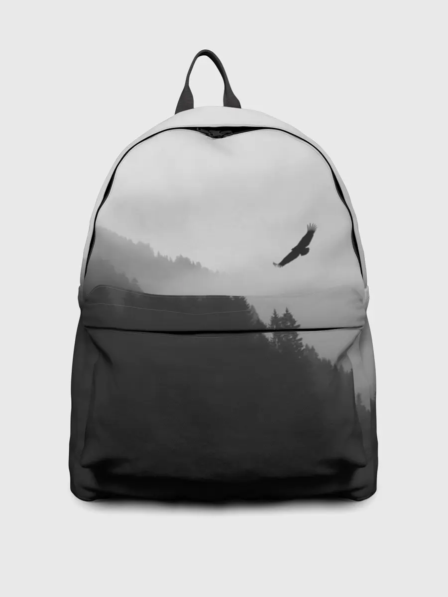 Рюкзак джинсовый / ОРЁЛ НАД ЛЕСОМ