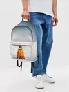Рюкзак джинсовый / КОСМОНАВТ В МОРЕ