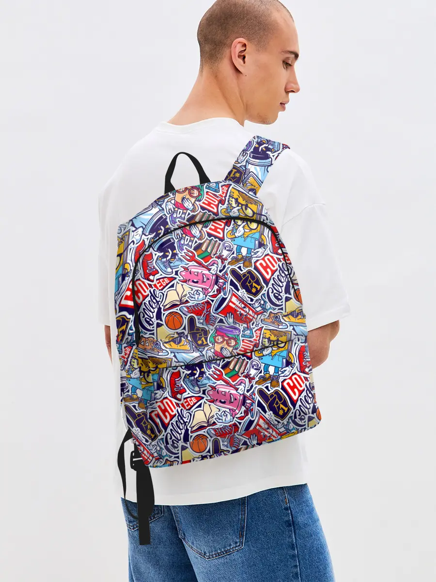 Рюкзак джинсовый / Стикерпак