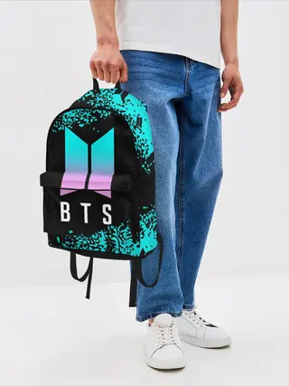 Рюкзак джинсовый / BTS / БТС