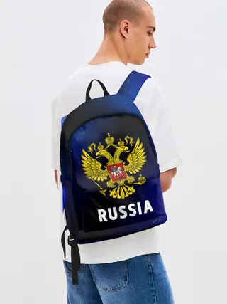 Рюкзак джинсовый / RUSSIA / РОССИЯ