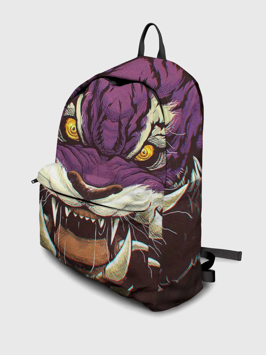 Рюкзак джинсовый / Маска тигра