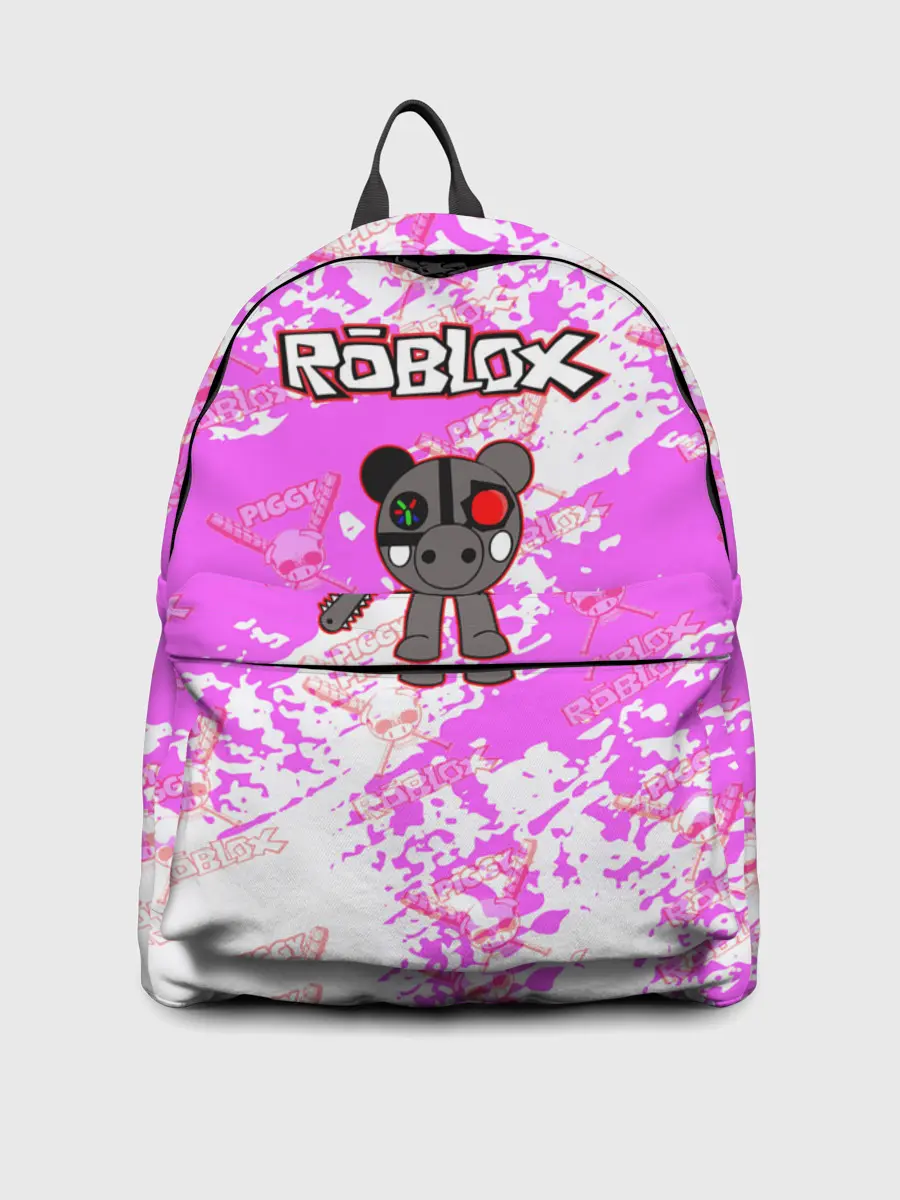 Рюкзак джинсовый / Свинка Пигги из Roblox