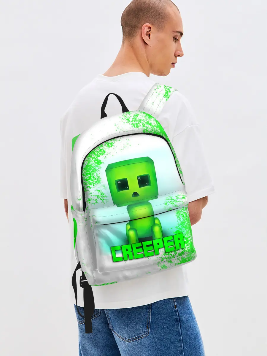 Рюкзак джинсовый / MINECRAFT CREEPER