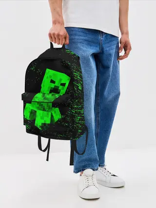 Рюкзак джинсовый / MINECRAFT CREEPER
