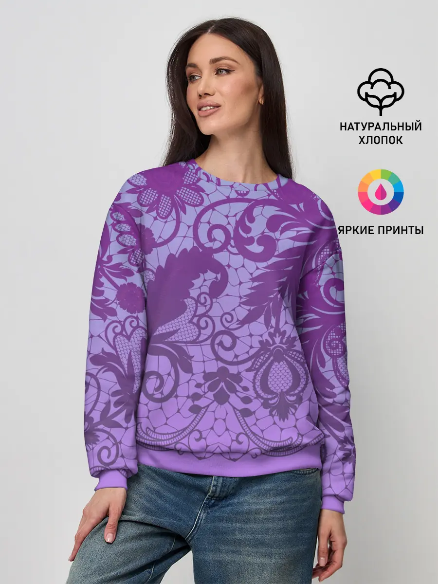 Женский свитшот / Кружево